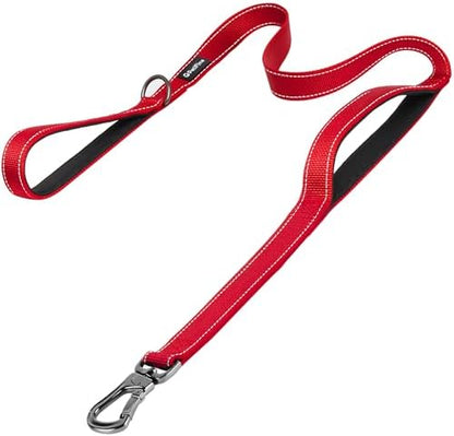 PetiFine 5FT Heavy Duty Dog Leash with Soft Padded Double Handle by PetiFine