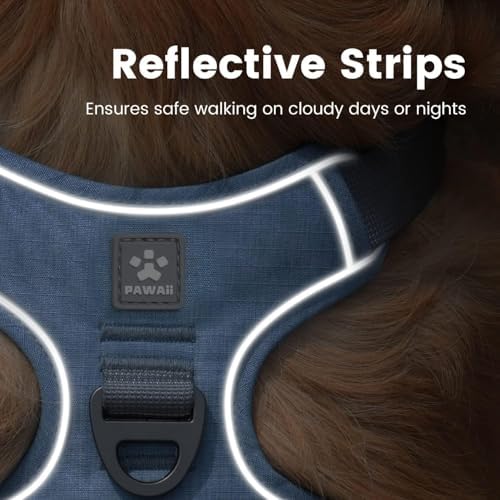 Pawaii No Pull Dog Harness with Pet ID Tag, Reflective Vest - Image 5