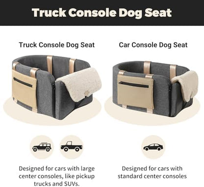 Center Console Dog Car Seat for Dogs to 18lbs,Fits Cars,Trucks - Image 4