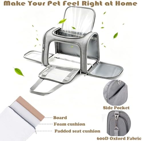 Cat/Dog/Pet Carrier Soft-Sided, Foldable Pet Travel Bag - Image 4