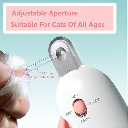 Pets Nail Clippers and Trimmers for Indoor Cats & Small Animals, Safety Lock and Nail File, Nail Trimmer & Claw Scissors for Home Grooming - Professional Grooming Tool for Pets (Pink) - Image 2