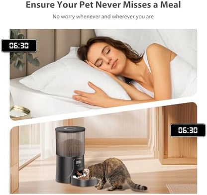 PETULTRA Automatic Cat Feeder: 4L Timed Cats Food Dispenser Programmable - Image 2