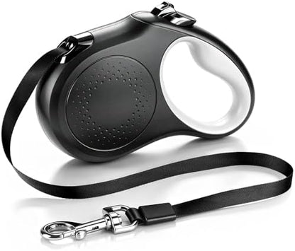 Retractable Dog Leash, 16 FT Strong Nylon Tape for Small and Medium Dogs up to 55 lbs, 360° Tangle-Free Design, One-Hand Brake & Lock with 3 Control Modes, Ergonomic Non-Slip Handle by Unknown