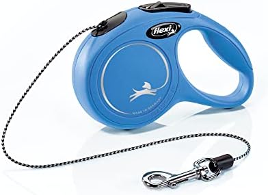 FLEXI® Classic XS Cord Retractable Dog Leash, 3-Finger Grip, 10 ft - Blue by Flexi
