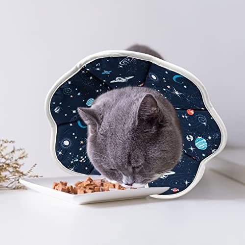 Depets Cat Cone Soft, Adjustable Recovery E-Collar for Pet Neck Size 9.5 in - Image 2