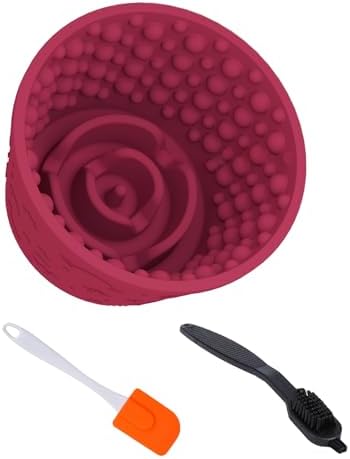 Dog Lick Bowl,Anxiety Relief Non-Slip Silicone Treat Bowl,Durable Anti-Choking Long-Lasting Enrichment Slow Feeder Licking Mat for Small Medium Large Breed,Freezable BPA Free Silicone Dishwasher Safe by SMARTTAIL