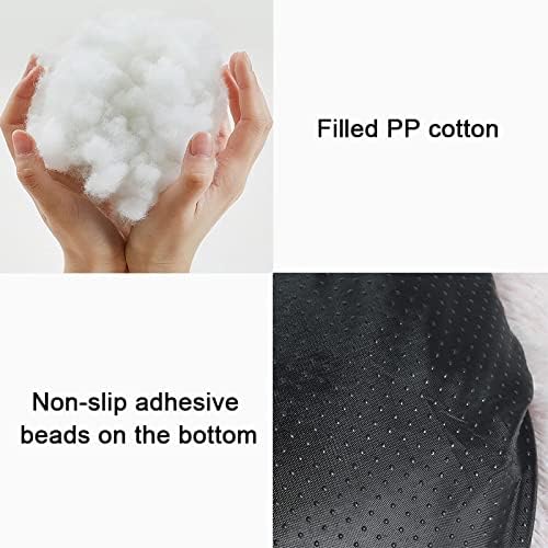 Cat Beds for Indoor Cats - Cat Bed Washable 20/24 inches, Dog Beds for Small Medium Dogs, Anti Anxiety Round Fluffy Plush Faux Fur Cat Bed, Thick Bottom (Dark, Medium) - Image 7