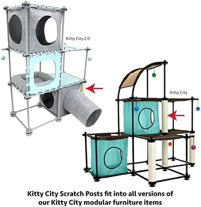 Kitty City Cat Furniture Accessories Cat Scratching Post Replacement and Only Compatible with Kitty City Playsets - Image 4