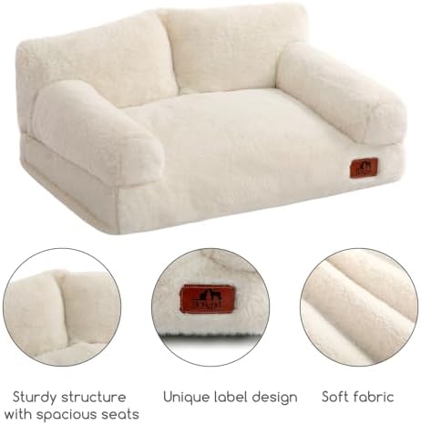 Hollypet Small Dog Large Cat Bed Puppy Couch Beds for Pets up to 25 lbs - Image 6