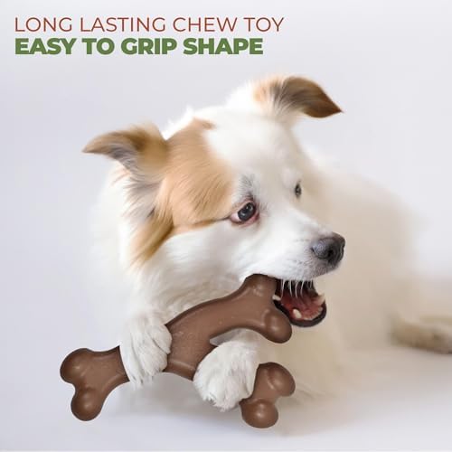 SPOT Bam-Bones Wishbone Dog Chew Toy, Bamboo Fiber Blend, Non-Splintering Durable Chew for Light to Moderate Chewers, Adult Dogs & Teething Puppies 10–30 lbs, Bacon Flavor, 5.25 in - Image 4