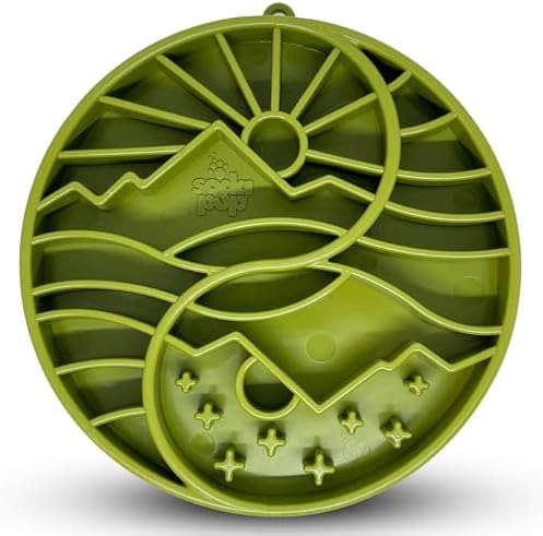 SodaPup Yin Yang eTray – Durable Enrichment Feeder Made in USA from Non-Toxic, Pet-Safe, Food Safe Material for Mental Stimulation, Calming, Slowing Down Eating, Healthy Digestion, & More by SodaPup