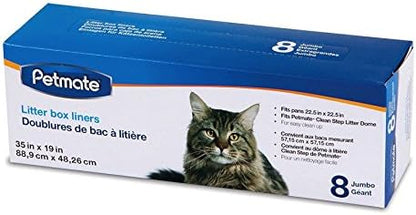 Petmate 24 Pack of Booda Dome Clean Step Cat Box Liners Jumbo, 3 Boxes Each Containing 8 Liners by Booda