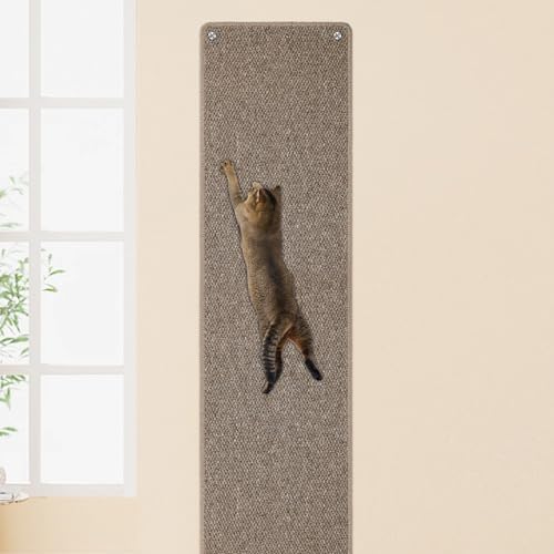 FHTONGE 71x15.8" Thickened Cat Wall Climbing Carpet with 16 Fixed Nails by FHTONGE