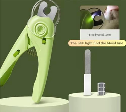 3 in 1 Dog & Cat Pets Nail Clippers and Trimmers-with Safety Guard to Avoid Overcutting. LED Dog Nail Clipper with Light, Illuminates Nails or Bloodline for Safe and Easy Trimmers,for Cats & Dogs - Image 3