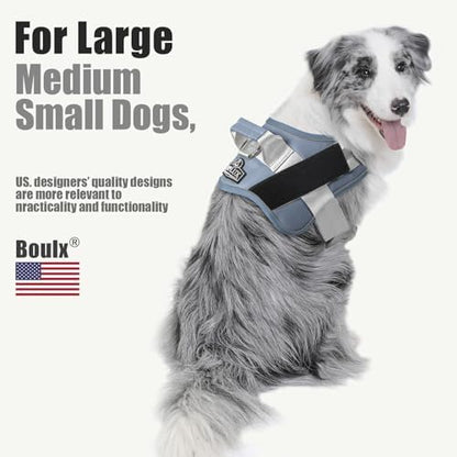 Dog Harness, No-Pull Reflective Dog Vest, Breathable Adjustable Pet Harness with Handle for Outdoor Walking - No More Pulling, Tugging or Choking - Image 5