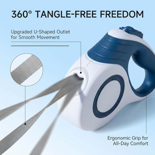 360° Tangle-Free Retractable Pet Leash,16ft for Dogs and Cats - Image 5