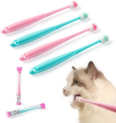 E.M&S.T by Emmeliestella Small Dog & Cat Toothbrush 360° Soft Silicone by EMSTbyEmmeliestella