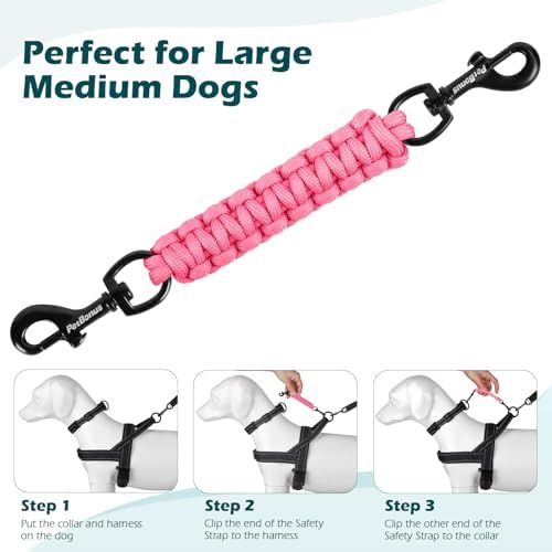 PetBonus Dog Collar Safety Clip, Handmade Prong Collar to Harness Connector - Image 6