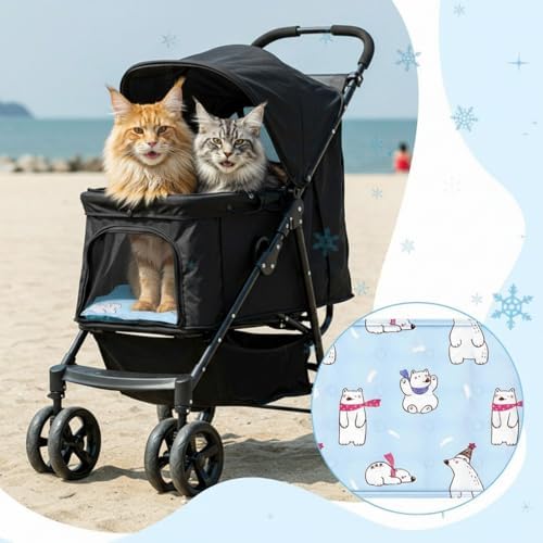 Nuanchu Pet Cooling Mat, Rainbow Bear, 23.62 x 35.43 Inches, 1 Pcs - Image 5