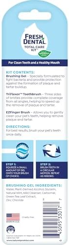 Naturel Promise Fresh Dental Toothbrush and Toothpaste Kit for Dogs, Teeth Cleaning Kit for Plaque & Tartar Removal, Contains Finger Toothbrush, Breath Freshener, Dog Dental Care - Image 2