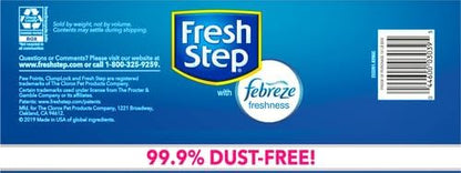 Fresh Step Clumping Cat Litter, Odor Shield, Long Lasting Odor Control Kitty Litter with Activated Charcoal, Low Dust Formula, 14 lb (Pack of 2)