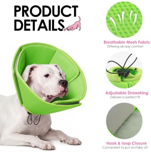 AOFITEE Dog Cones for Medium Dogs, Soft Dog Cone Collar After Surgery - Image 4