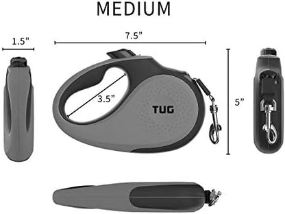 TUG Original Retractable Dog Leash, 16 ft (Medium, Grey) - Image 4