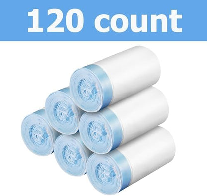 120 Count, PURAMAX 2, PURAMAX and PURAX Replaced Waste Bags-6 Rolls, 55x30cm, Portable Cat Litter Waste Receptacles Bags for Self-Cleaning Cat Litter Box - Image 2
