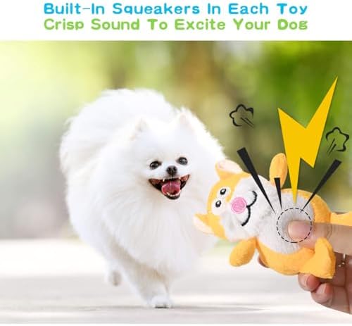 Squeaky Dog Toy for Puppy Small Medium Dogs, Stuffed Samll Dog Toys 12 Pack - Image 2