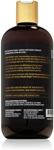 Crown Royale Condition Plus Dog Conditioner Concentrate, Add Needed Moisture, Keeps Coat from Matting, For Fine and Medium Coats, Made in USA, 16 oz - Image 2