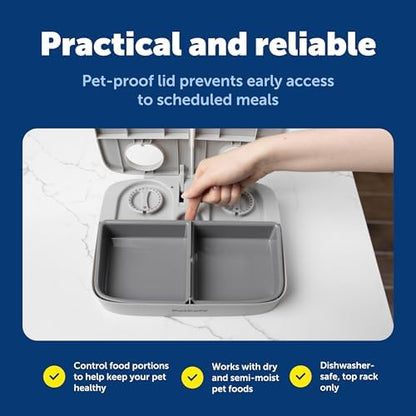 PetSafe Analog 2 Meal Pet Feeder, Dog & Cat, 3 Cup/16 oz, Tamper-Resistant - Image 6