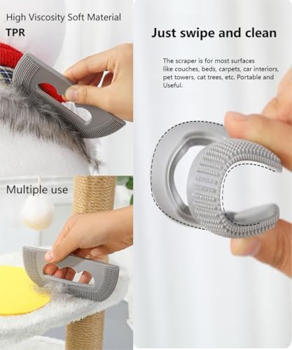 MEDB Pet Hair Remover, Electrostatic Pet Hair Removal Glove, Reusable Cat & Dog Hair Remover for Couch, Furniture, Carpet, Curtain, Upgraded Animal Fur Removal Tools, Cat Grooming Gloves-1 PCS - Image 4