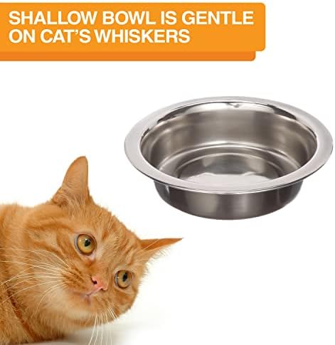 Neater Feeder Express Mess Proof Cat Bowls Elevated, No Spill Feeding Station, Stainless Steel Dishes for Food and Water, Raised Bowls for Indoor Cats, No Fatigue Whisker Friendly Dish, Pink - Image 6
