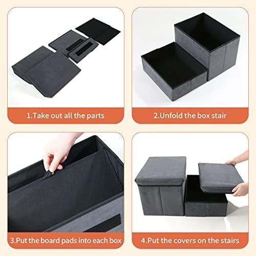 Foldable Dog Stairs with Storage - Image 6
