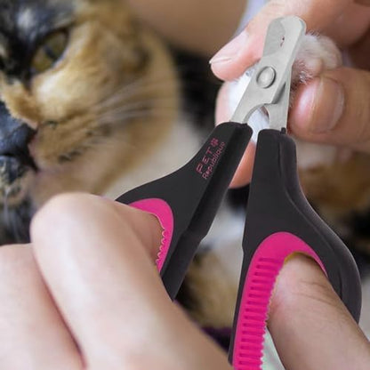 Cat Nail Clippers by Pet Republique – Professional Stainless-Steel Nail Clipper for Cats, Kittens, Hamster, Rabbits, Birds, & Small Breed Animals Claw Trimmer (Black+Pink) - Image 4