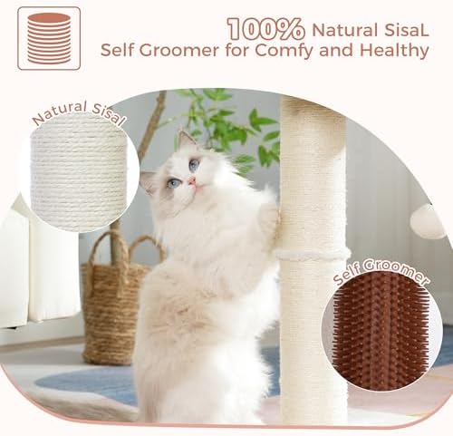 Cat Tree Tower for Large Cats Cat Scratching Post with Bed 20x16“ - Image 6