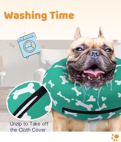 Supet Inflatable Dog Cone Collar Alternative After Surgery, Dog Neck Donut Collar Recovery E Collar for Neuter, Soft Pet Cone for Small Medium Large Dogs - Image 5