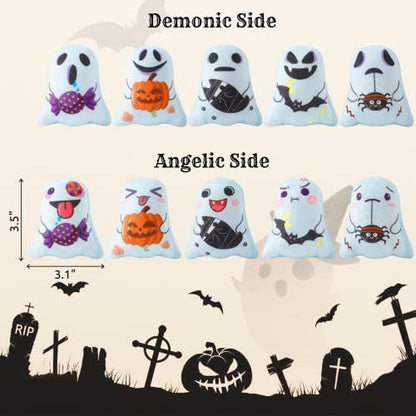 Catnip Toys Interactive Cat 5PCS Cats Chew Plush Ghost Toys & Pet Stuffed Nip Pillow & Kitten Best Kicker Toy Cute and Soft Teething Supplies for Moving Kitty Indoor - Image 6