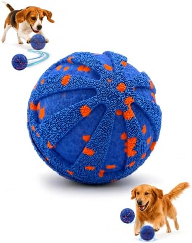 Herding Ball for Dogs, Blue Moving Dog Balls - Dog Toy Agility Equipment by YEAfEAti