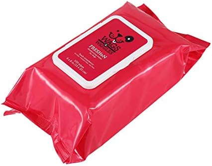 Wags and Wiggles Freshen Deodorizing Wipes for Dogs, Fresh Strawberry Scent - Dog Wipes that Eliminate Odors Between Baths, Easy at-Home Grooming, Dogs and Puppies, 100 Count (Pack of 2) - Image 2