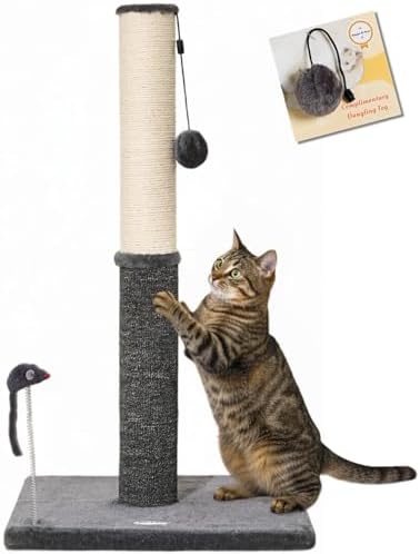 Happi N Pets Tall Cat Scratching Post, Cat Scratchers for Indoor Cats by HappiNPets