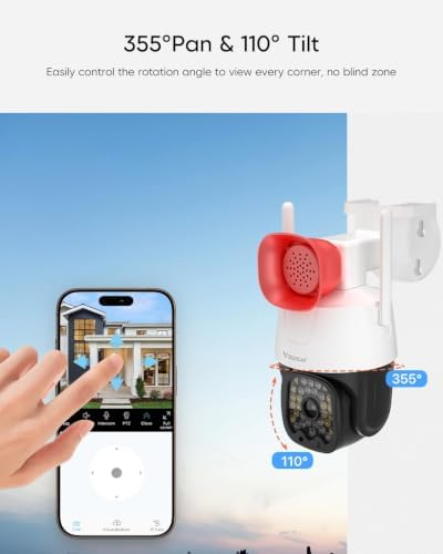VSTARCAM 3MP Pet Cameras, Security Camera Indoor, Interactive Cat/Pet Camera with Phone App, 2.4GHz with IR Night Vision, AI Motion Tracking, 2-Way Audio, 24/7 Cloud & SD Card Storage - Image 3