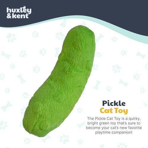 Huxley & Kent Plush Crinkle Catnip Cat Toy, Pickle - Image 3