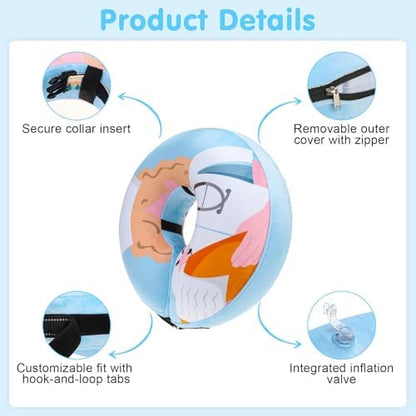 BEAUTYZOO Dog Cone Collar Alternative After Surgery,Pet Neck Donut E‑Collar - Image 3