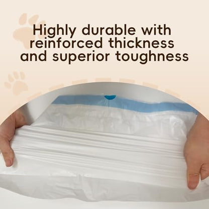 100 Counts Cat Litter Box Liners Bag Fit For MW-SC01/MW-SC02/MW-LR01 Automatic Self Cleaning Cat Litter Box, Waste Bags, 18" x 12.6"Heavy Duty Replacement Trash Bags with Drawstring - Image 4
