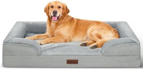 Dog Bed for Extra Large Dogs, 44-Inch Orthopedic XL Waterproof Pet Beds by AODISMAN