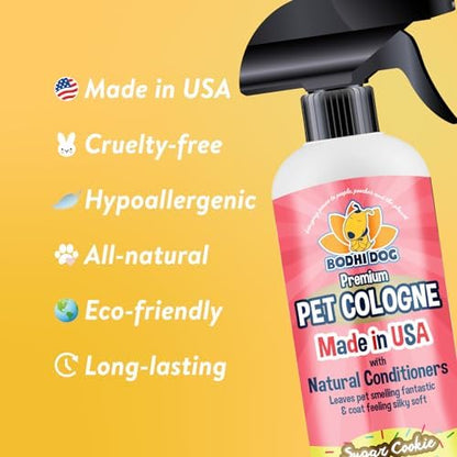 Bodhi Dog Premium Dog Cologne - Deodorizing Dog Perfume & Conditioner for Dogs & Cats - Natural Long Lasting Spray - Keeps Pets Fresh All Day - Gentle, Safe Formula, Made in USA -Sugar Cookie 17 Fl Oz - Image 3