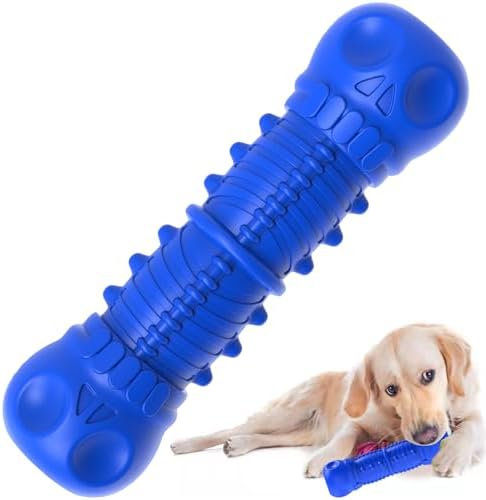 ZIKATON Dog Squeaky Toys for Aggressive Chewers, Durable Chew Toys for Large Medium Breed Dog, Tough Dogs Toys with Natural Rubber by CreateEnjoymentToMyDogCat