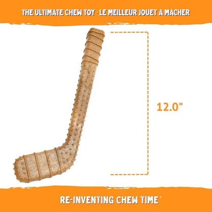 Powerbone Pet Chew Toy for Dogs - Durable, Non Toxic & Pet Safe - Best for Aggressive Chewers, Long Lasting Dental Health, Dog Teeth Cleaning, Dog Life Stages - Hockey Stick 12" - Image 3