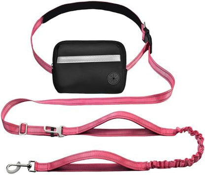 Hands Free Crossbody Bungee Waist Belt Dog Leash for Running by Fidohug